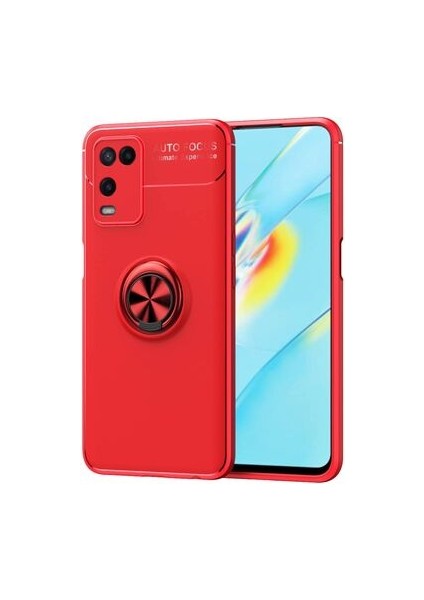 Oppo A54 4g Ultra Koruma Sağlayan Stant Özellikli Yüzüklü Ravel Silikon Kılıf