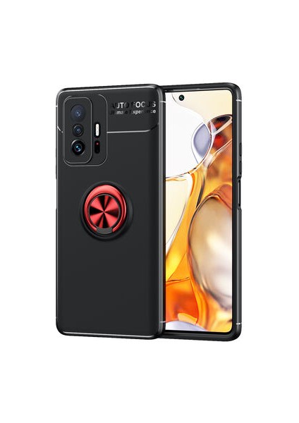 Xiaomi Mi 11T 5g Kılıf Yüzüklü Sağlam Esnek Ringo Silikon Kapak