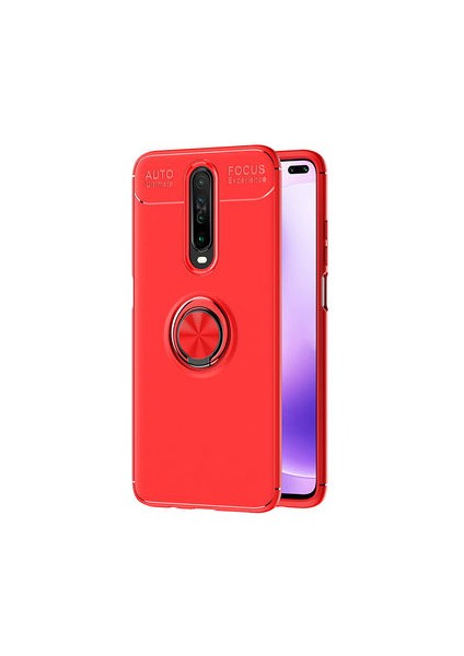 Redmi K30 Ultra Koruma Sağlayan Stant Özellikli Yüzüklü Ravel Silikon Kılıf