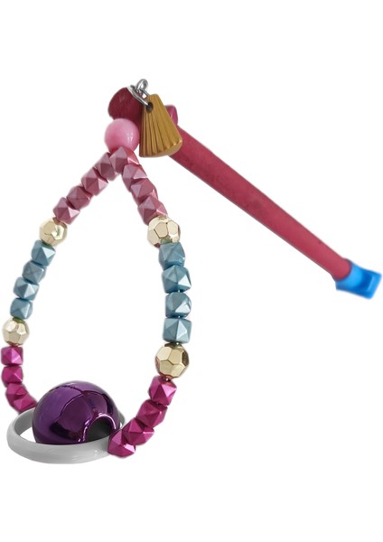 Tünekli Döner Toplu Kuş Oyuncağı 10 cm-16 cm Bordo