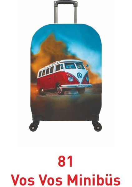 Valiz / Bavul Kılıfı Büyük, Orta, Kabin Boy Kılıf Seti, My 81 W Minibüs