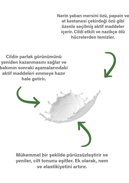 Hassas ve Kuru Ciltler Için Peeling Etkili Enzimatik Nemlendirici Yüz Maskesi, 2 x 5 ml