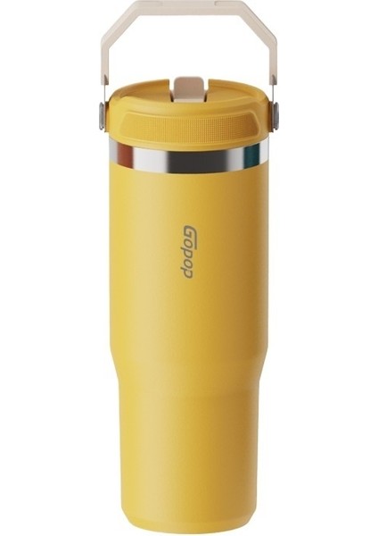 Taşınabilir Paslanmaz Çelik Büyük Kapasiteli Yalıtımlı Su Bardağı Pipetli (Yurt Dışından)