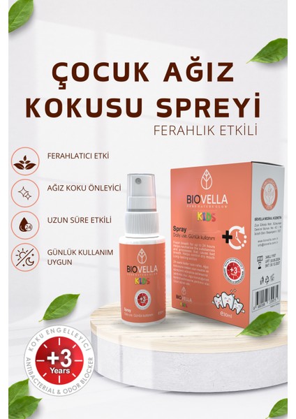 Ağız Kokusu Önleyici Sprey,alkolsüz Formülasyon 30 ml