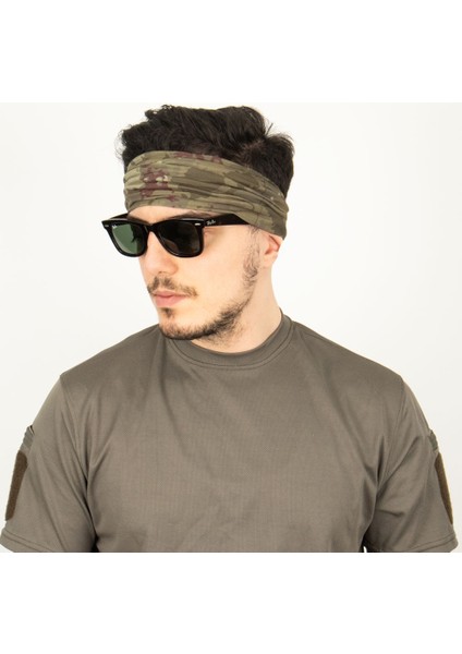 Siyah Askeri Bandana Buff