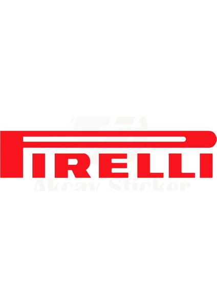Pirelli Oto Sticker Kırmızı 2 Adet 30*4 cm