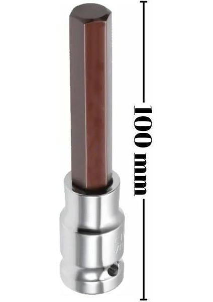 10 Mm. 1/2" Uzun Lokmalı Allen Uç NCAL12U10S