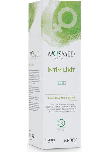 pH 4.2 Intim Tuzsuz Sülfatsız Likit 200 Ml. (KADIN)