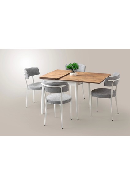 Yanlardan Açılır Büyüyen Yemek Masası Meşe 65X100CM Sadece Masa Fiyatıdır