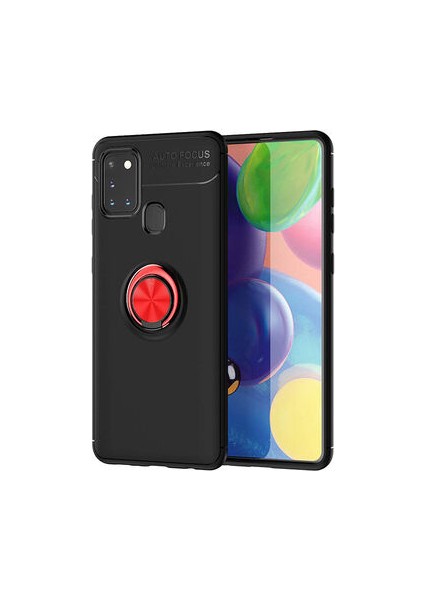 Samsung Galaxy M31 Ultra Koruma Sağlayan Stant Özellikli Yüzüklü Ravel Silikon Kılıf