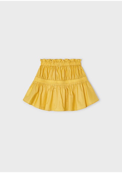 Kız Çocuk Poplin Etek Sarı 3905
