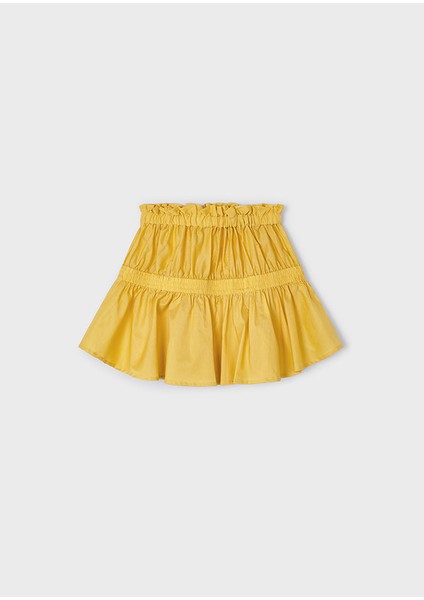 Kız Çocuk Poplin Etek Sarı 3905