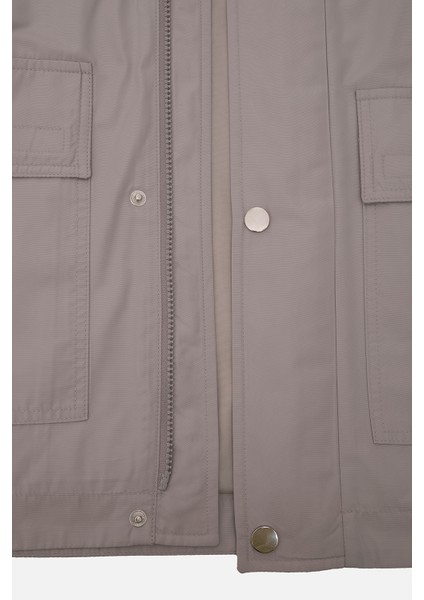 Oversızed Ceplı Ince Ceket Erkek Grı fırsatları