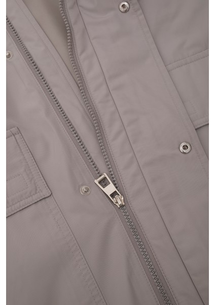 Oversızed Ceplı Ince Ceket Erkek Grı indirimleri