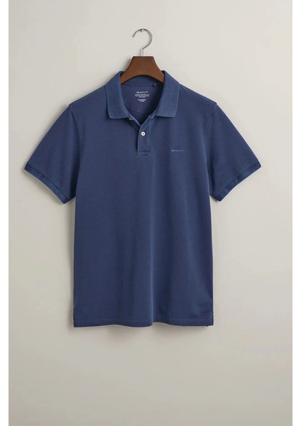 Erkek Mavi Regular Fit Logolu Polo indirimleri
