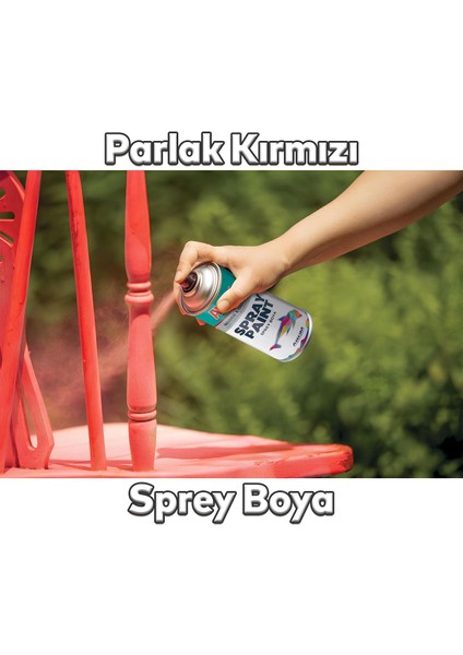 Akfix Kalıcı Sprey Boya Parlak Kırmızı 400 ml Tasarım Metal Ahşap Plastik Beton Yüzey Boyama modelleri