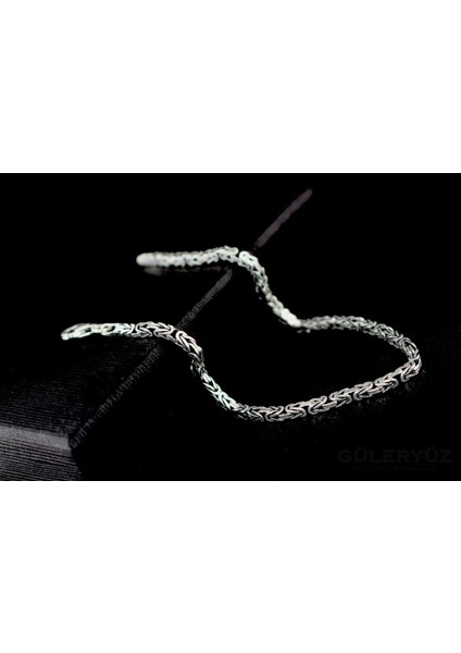 2.5mm Kare Mode Kral Zincir Bileklik fiyatları