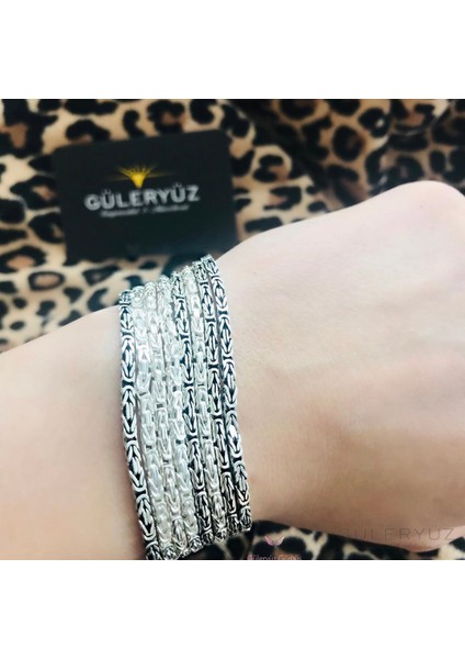 2.5mm Kare Mode Kral Zincir Bileklik modelleri