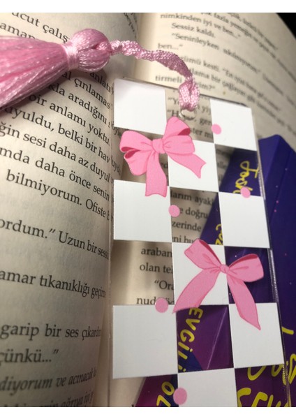 That Moment Kurdele Desenli Kitap Ayracı, Coqutte Kitap Ayracı, Arkadaşa Hediye, Doğum Günü Hediyesi