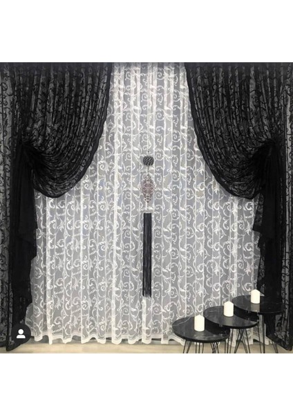 Tül Fon Perde Iki Kanat Sık Pile