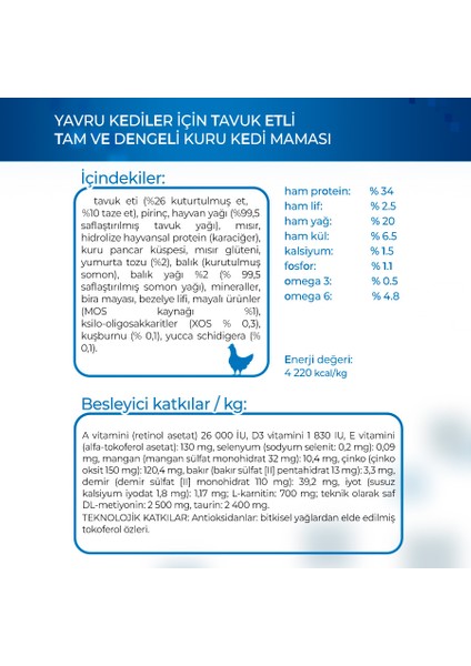 Cat Daily Line Tavuklu Yavru Kedi Maması 400 gr