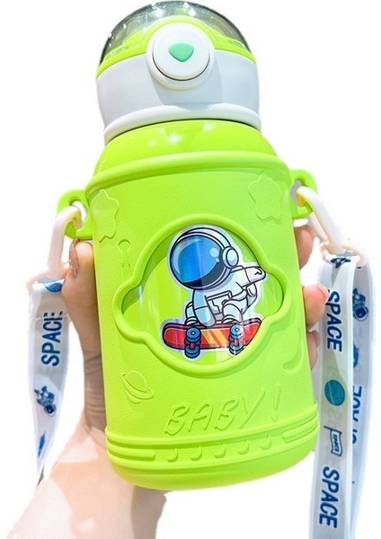 316 Paslanmaz Çelik Büyük Kapasiteli Pipetli Bardak (Yurt Dışından)