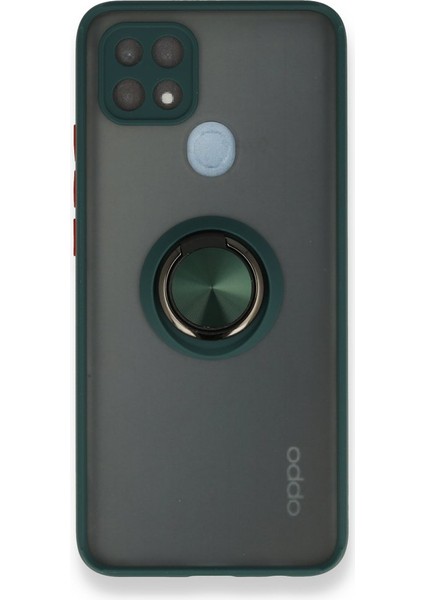 Oppo A15S Kılıf Montreal Mat Yüzüklü Kapak