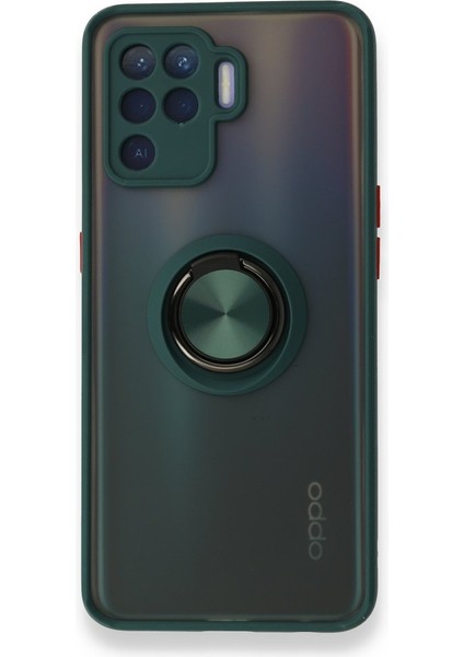 Oppo Reno 5 Lite Kılıf Montreal Mat Yüzüklü Kapak