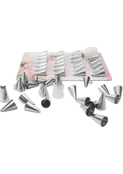 Pratik Çok Kullanışlı 24 Parça Pasta Malzeme Seti Paslanmaz Çelik Kremşanti Ucu fırsatları