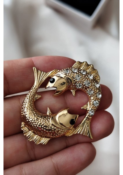 Bb Pisces Duygusal Balık Broşu fiyatları