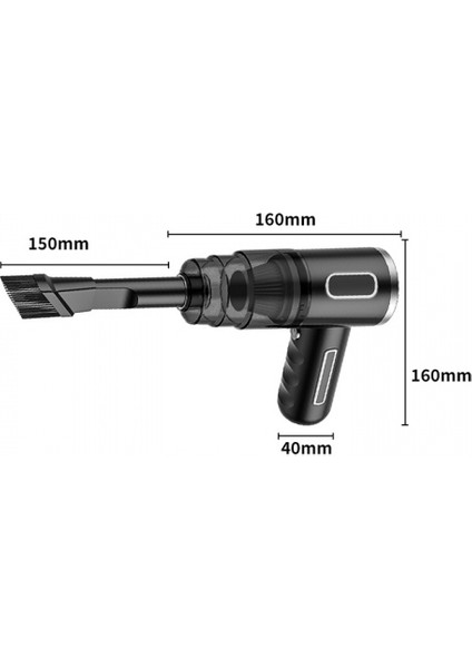 XK-5501 Taşınabilir Çok Fonksiyonlu Ev-Araba-Ofis El Süpürgesi