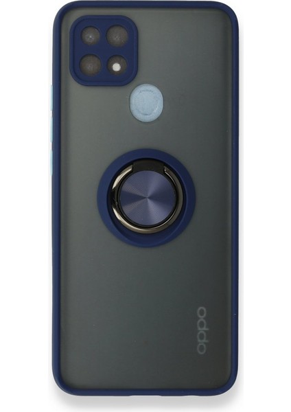 Oppo A15S Kılıf Montreal Mat Yüzüklü Kapak