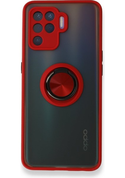 Oppo Reno 5 Lite Kılıf Montreal Mat Yüzüklü Kapak