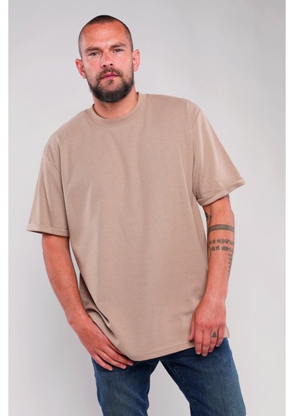 Vizon Gabria Katlama Kol Erkek T-Shirt