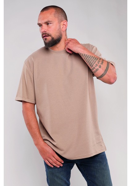 Vizon Gabria Katlama Kol Erkek T-Shirt fiyatları