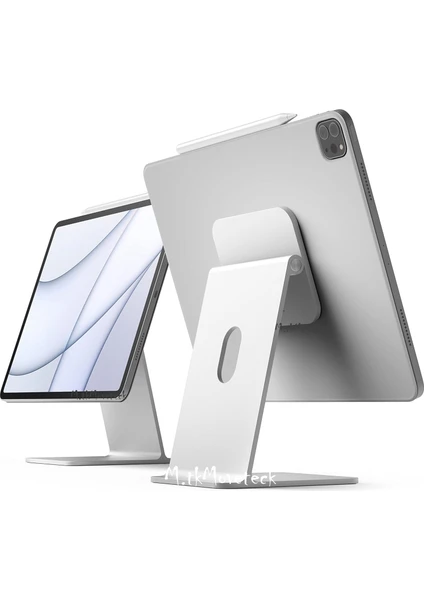 M.tk moveteck Apple iPad Air-Pro 13 İnç Manyetik Magsafe Mıknatıslı Metal Aleminyum Tutucu 360° Dönebilen Ayarlı Stand