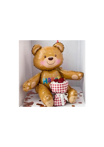 Retro Krem Rakam Folyo Balon Ayı Folyo Balon Bulut Folyo Balon Doğum Günü Balon Seti fiyatları