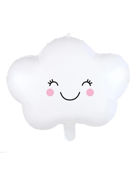 Retro Krem Rakam Folyo Balon Ayı Folyo Balon Bulut Folyo Balon Doğum Günü Balon Seti modelleri