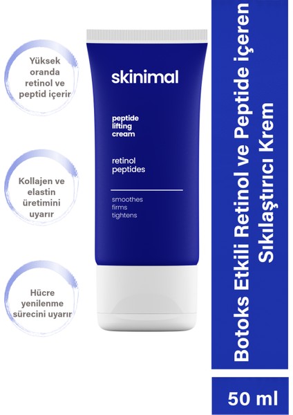 Botoks Etkili Retinol ve Peptide Içeren Sıkılaştırıcı Krem 50 ml