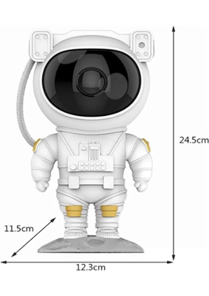 Astronot Galaksi Projektör Gece Lambası