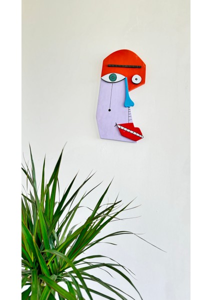 El Yapımı Ahşap Dekoratif Tablo/bohem Sanat Eseri,hediye,retro,picasso Tablo,gallery Mor-Duvar Dekor-Balkon-Salon-Yatakodası-Mutfak Duvar