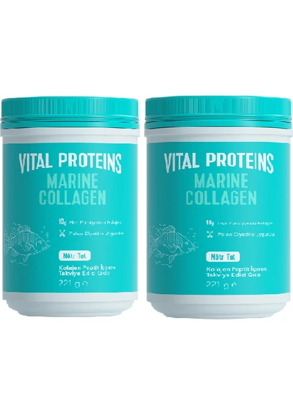 Vital Proteins 2'li Fırsat Nestle Marine Cllagen 221 Gr. Nötr Tat