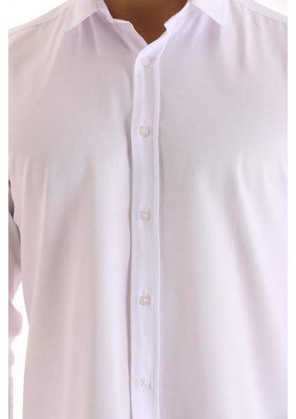 Beyaz Gabardin Düz Regular Erkek Gömlek fırsatları