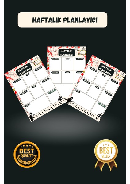 Haftalık Planlayıcı | Dedektif Planlayıcı | Haftalık Ajanda | Haftalık Planlayıcı Ajanda | Planlayıcı