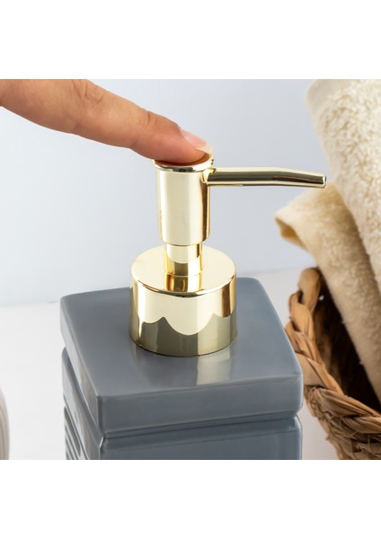 3206 Seramik Sıvı Sabunluk - Tezgah Üstü Banyo Mutfak Lavabo Sabunluğu - 275 cc fiyatları