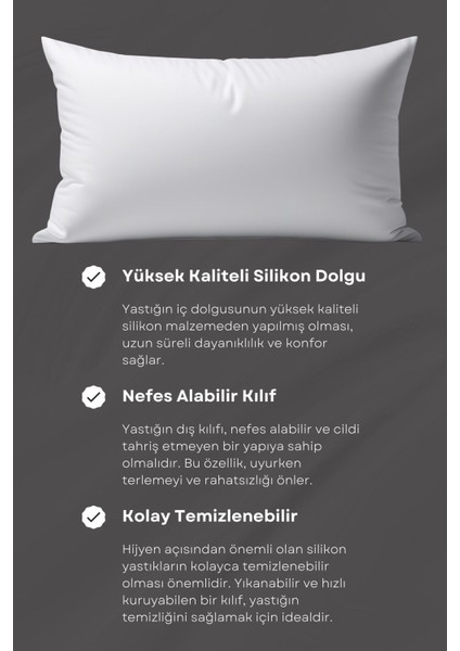 Marla Home 1000 gr Silikon Yastık