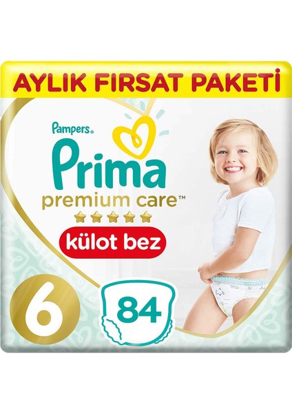 Premium Care Bebek Külot Bezi 6 Beden 28X3 84 Adet