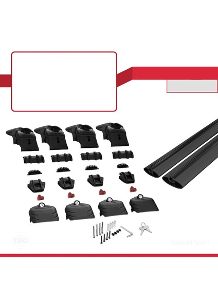 Outlander Sport 2010 2011 2012 2013 2014 2015 2016 2017 2018 2019 2020 2021 2022 Ara Atkı Siyah