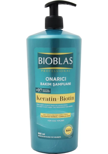 Keratin ve Biotin Onarıcı Bakım Şampuan 900 ml