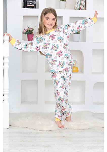 Kapi Kids Kız Çocuk Pilot Koala Baskılı Pijama Takımı 1-11 Yaş 4924-26